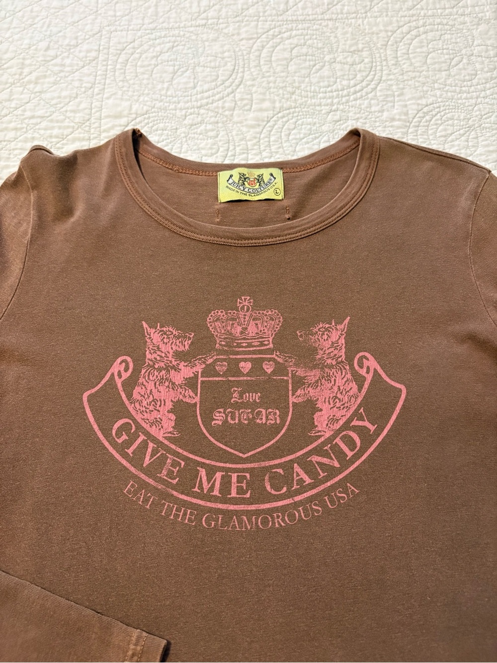 Vintage Juicy Couture crewneck t-shirt. Size large. - Picture 2 of 10